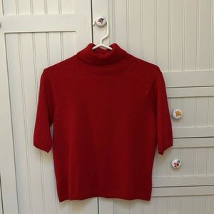 Red Sparkly Talbots Sweater